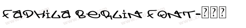 Fadhila Berlin Font字体转换